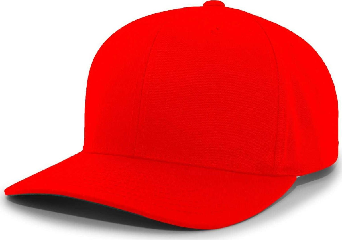 Pacific Headwear 302C Cotton Blend Hook-and-Loop Cap - Red - HIT a Double
