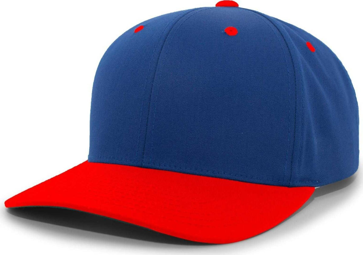 Pacific Headwear 302C Cotton Blend Hook-and-Loop Cap - Royal Red - HIT a Double