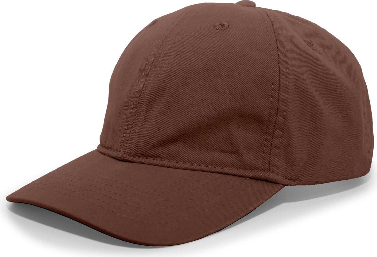 Pacific Headwear 396C Bio-Washed Cotton Buckle Back Cap - Chocolate - HIT a Double