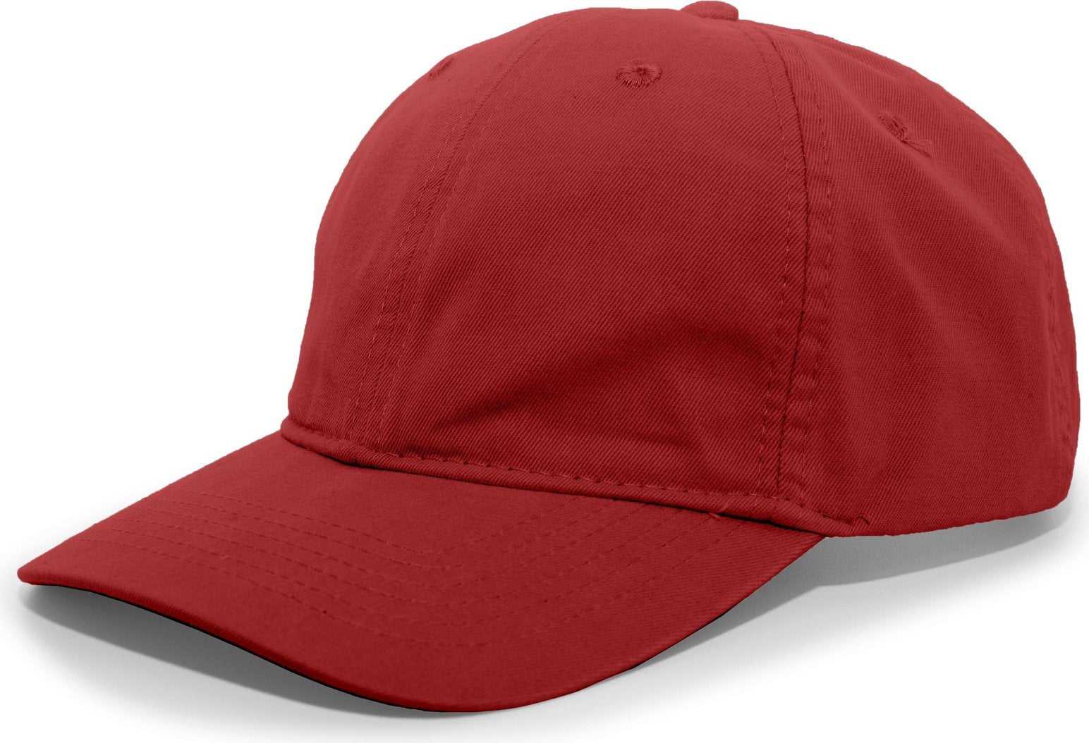 Pacific Headwear 396C Bio-Washed Cotton Buckle Back Cap - Ruby - HIT a Double