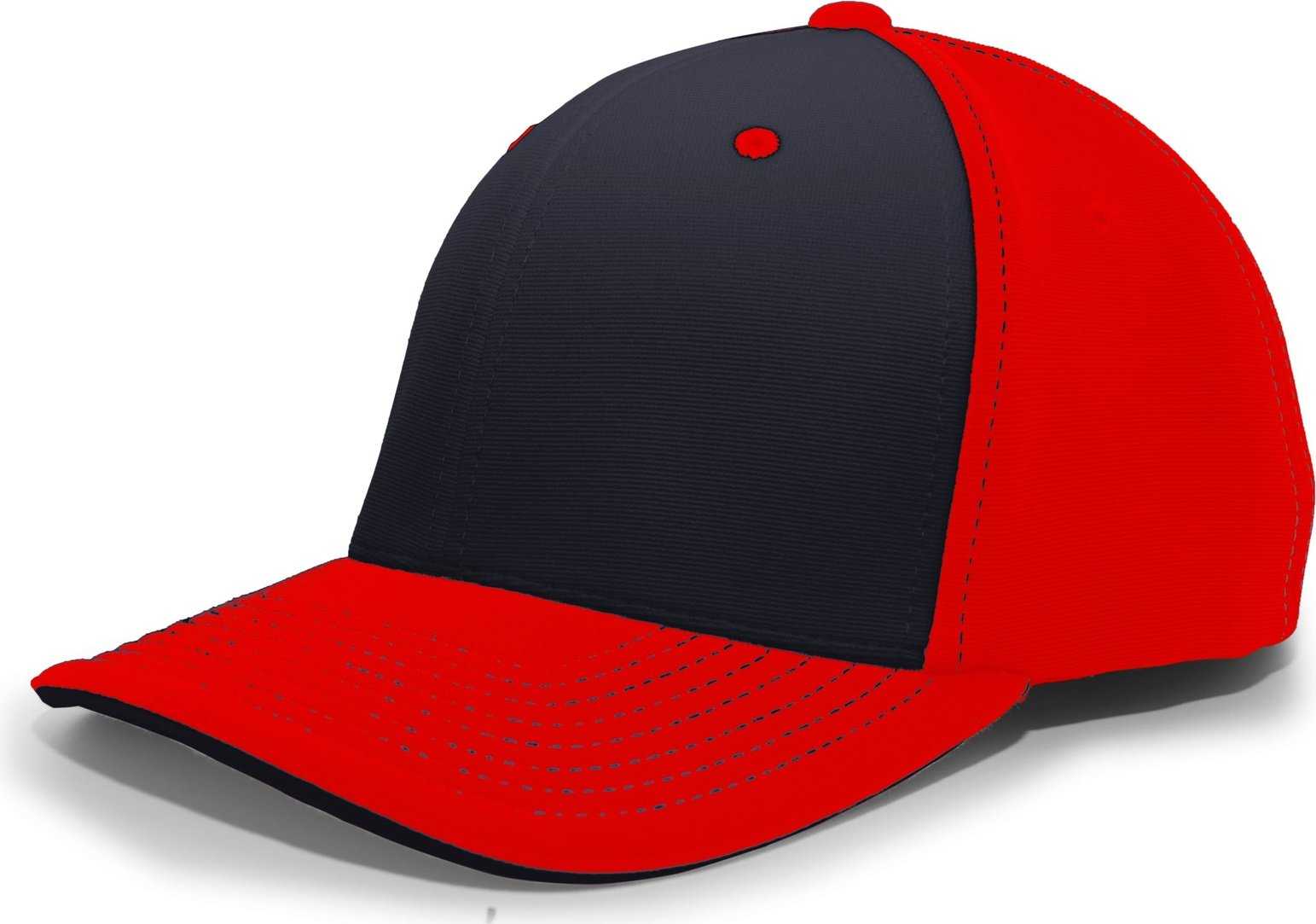 Pacific Headwear 398F M2 Performance Flexfit Cap - Red Navy - HIT a Double