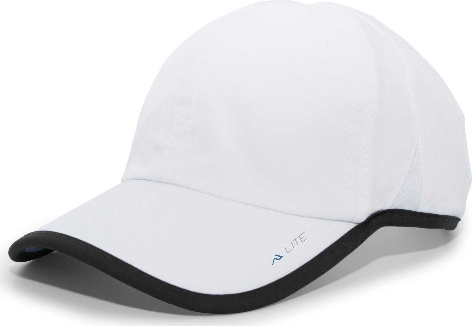 Pacific Headwear 410L Active Cap Hook-and-Loop Cap - White Black - HIT a Double