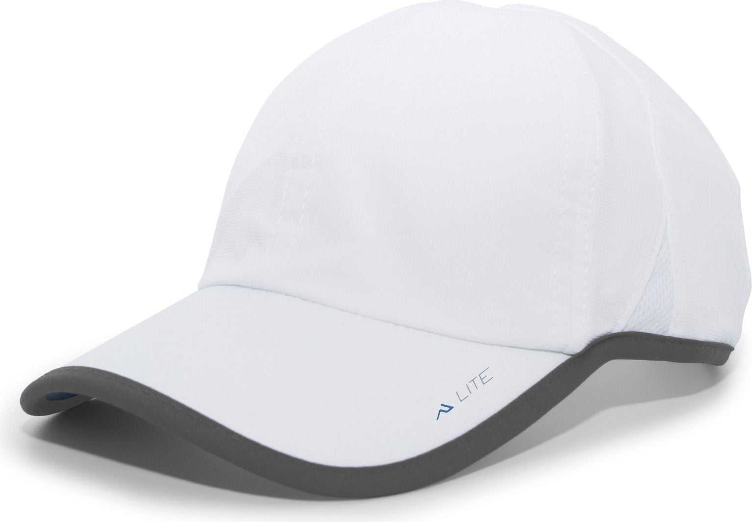 Pacific Headwear 410L Active Cap Hook-and-Loop Cap - White Graphite - HIT a Double