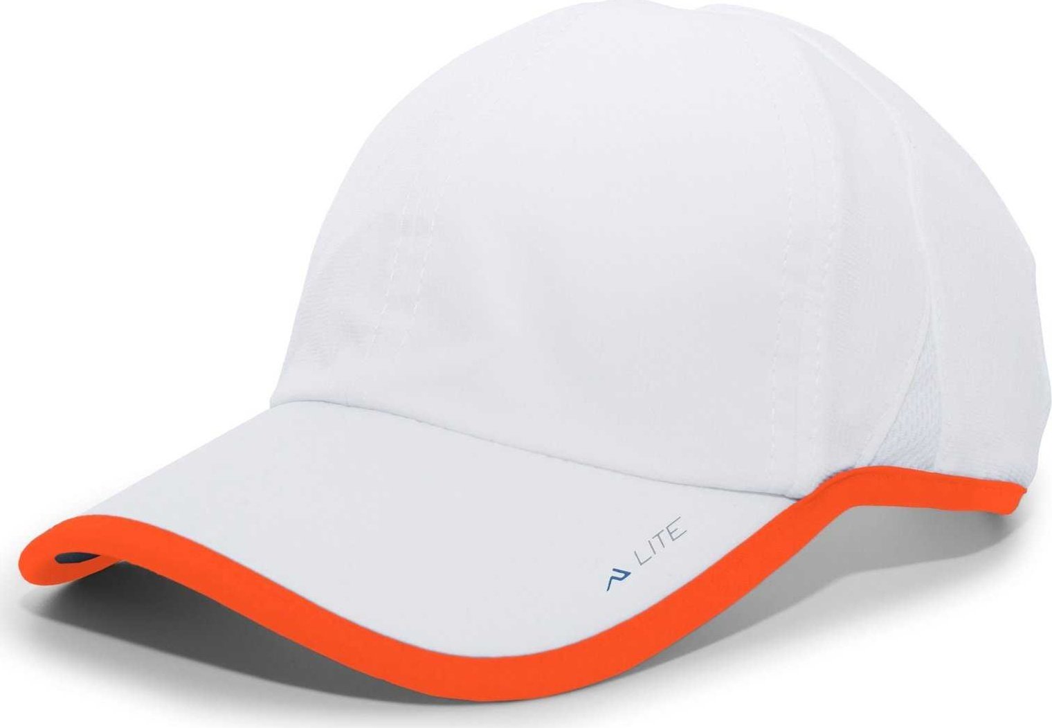 Pacific Headwear 410L Active Cap Hook-and-Loop Cap - White Orange - HIT a Double
