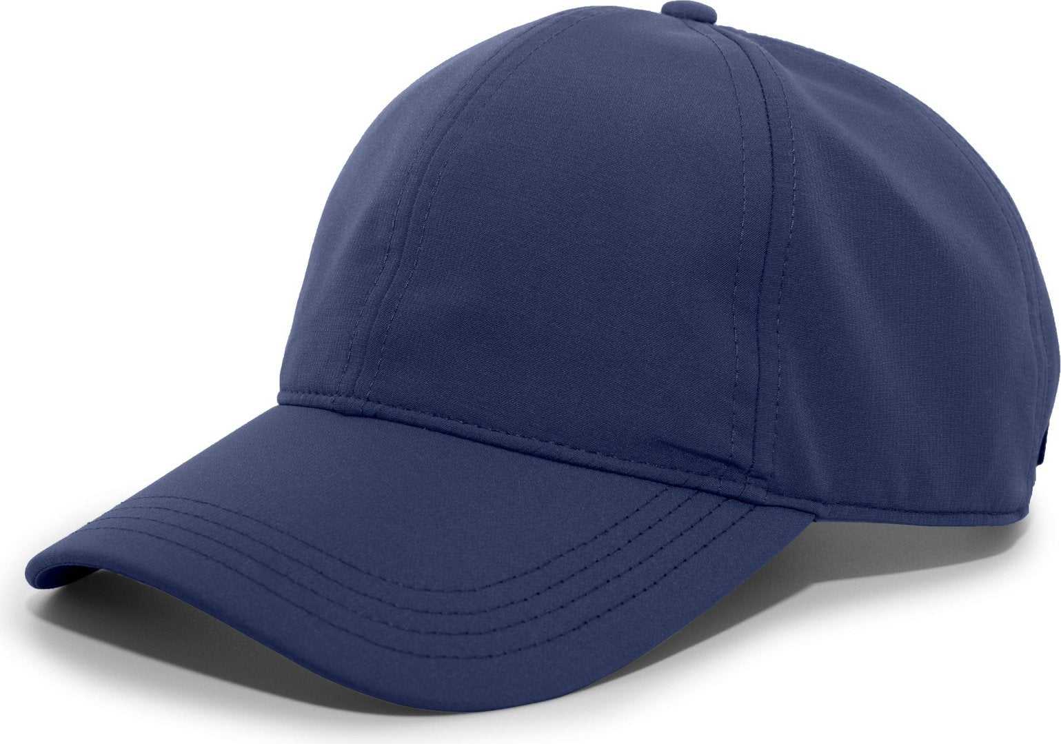 Pacific Headwear 422L Light-Weight Hook-and-Loop Cap - Navy - HIT a Double