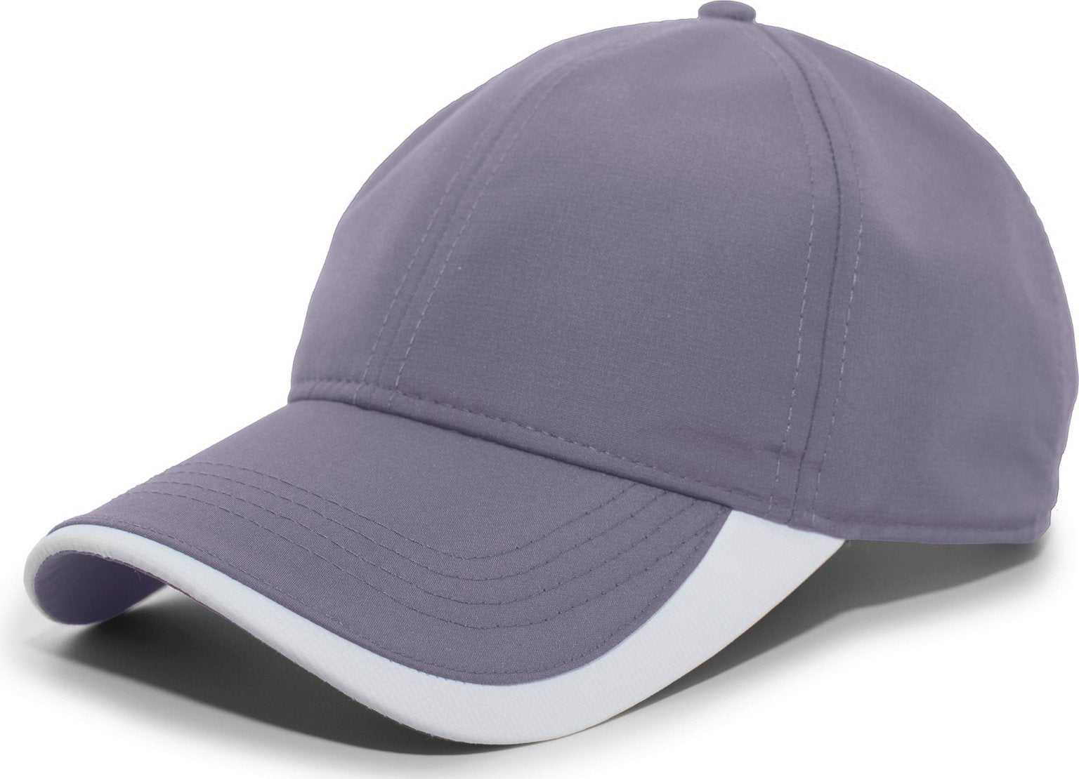 Pacific Headwear 424L Active Cap Hook-and-Loop Cap - Graphite White - HIT a Double