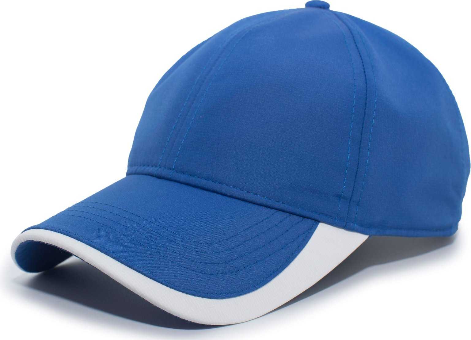 Pacific Headwear 424L Active Cap Hook-and-Loop Cap - Royal White - HIT a Double