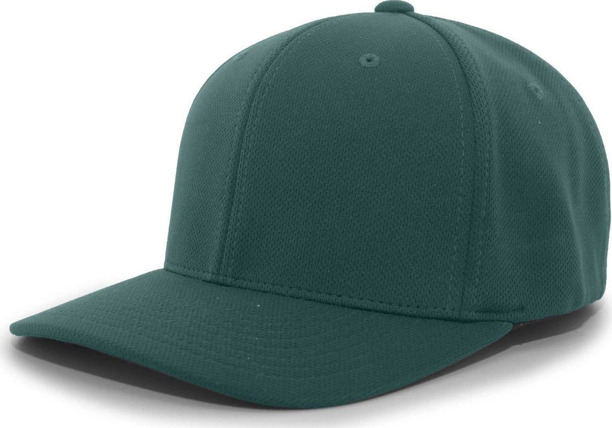 Pacific Headwear 487F P-Tec Performance Flexfit Cap - Dark Green - HIT A Double