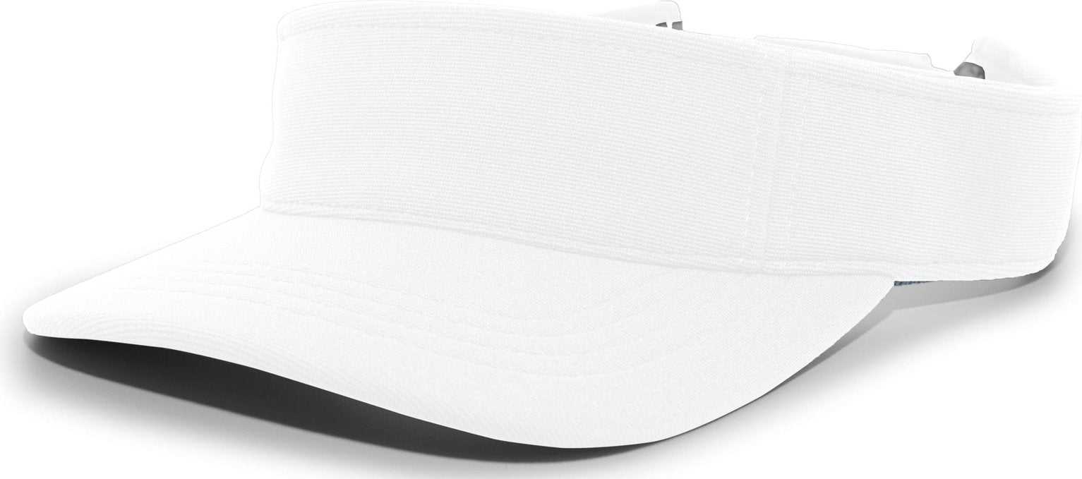 Pacific Headwear 598V M2 Performance Hook-and-Loop Visor - White - HIT A Double