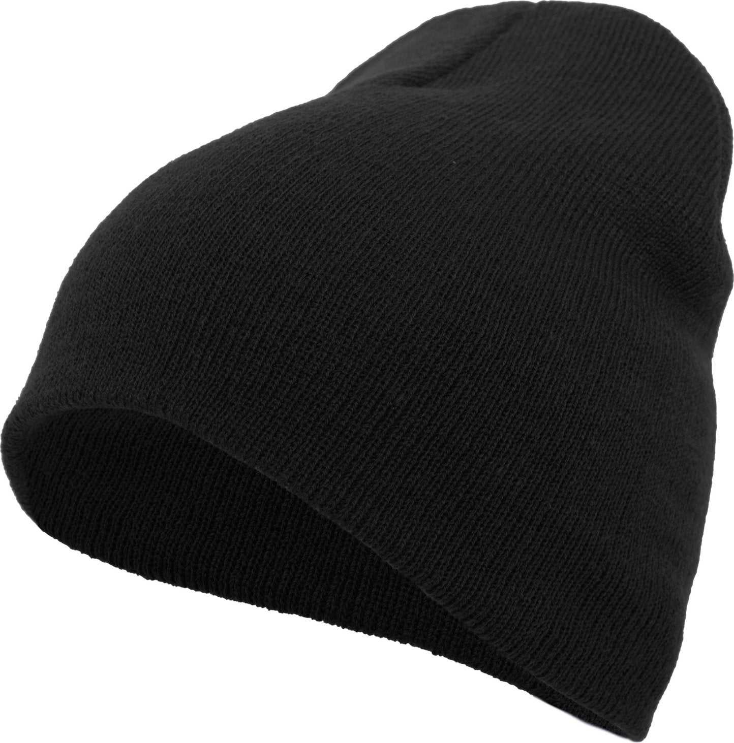 Pacific Headwear 601K Knit Beanie - Black - HIT a Double