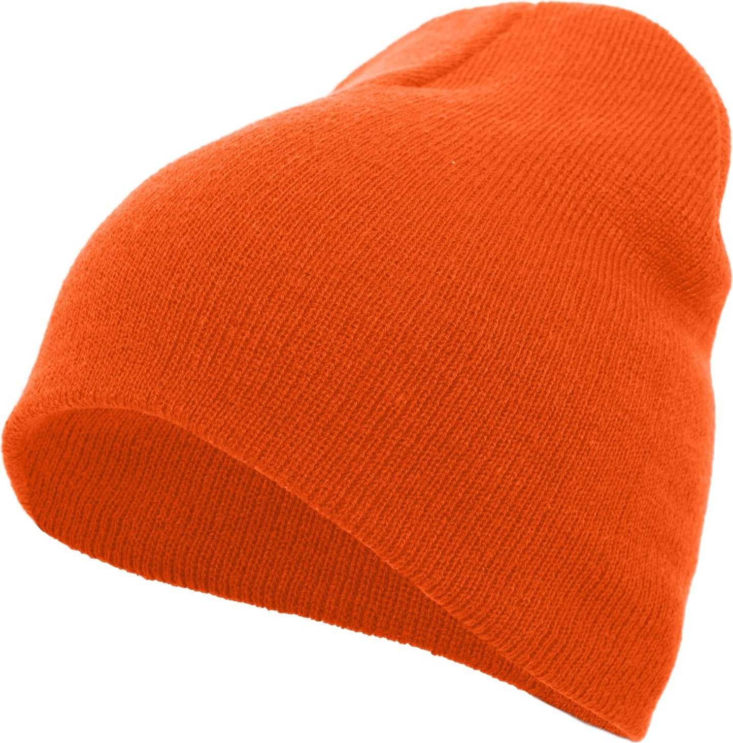 Pacific Headwear 601K Knit Beanie - Orange - HIT a Double
