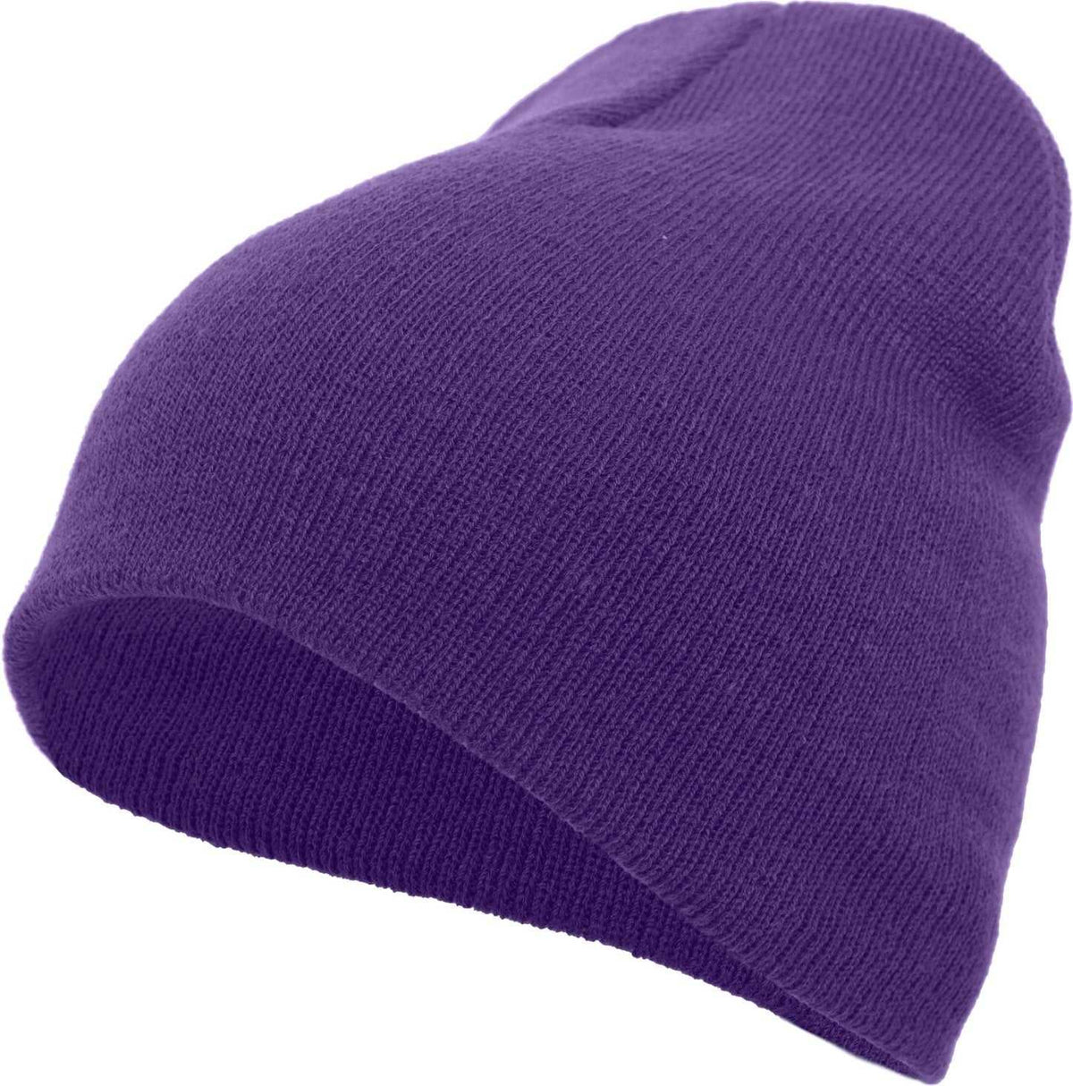Pacific Headwear 601K Knit Beanie - Purple - HIT a Double