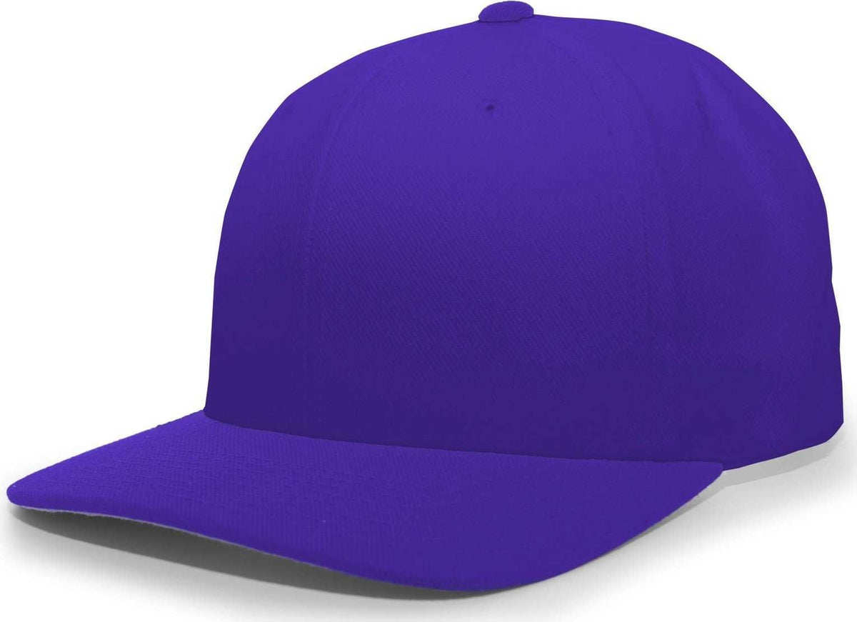 Pacific Headwear 705W Pro-Wool Hook-and-Loop Cap - Purple - HIT a Double