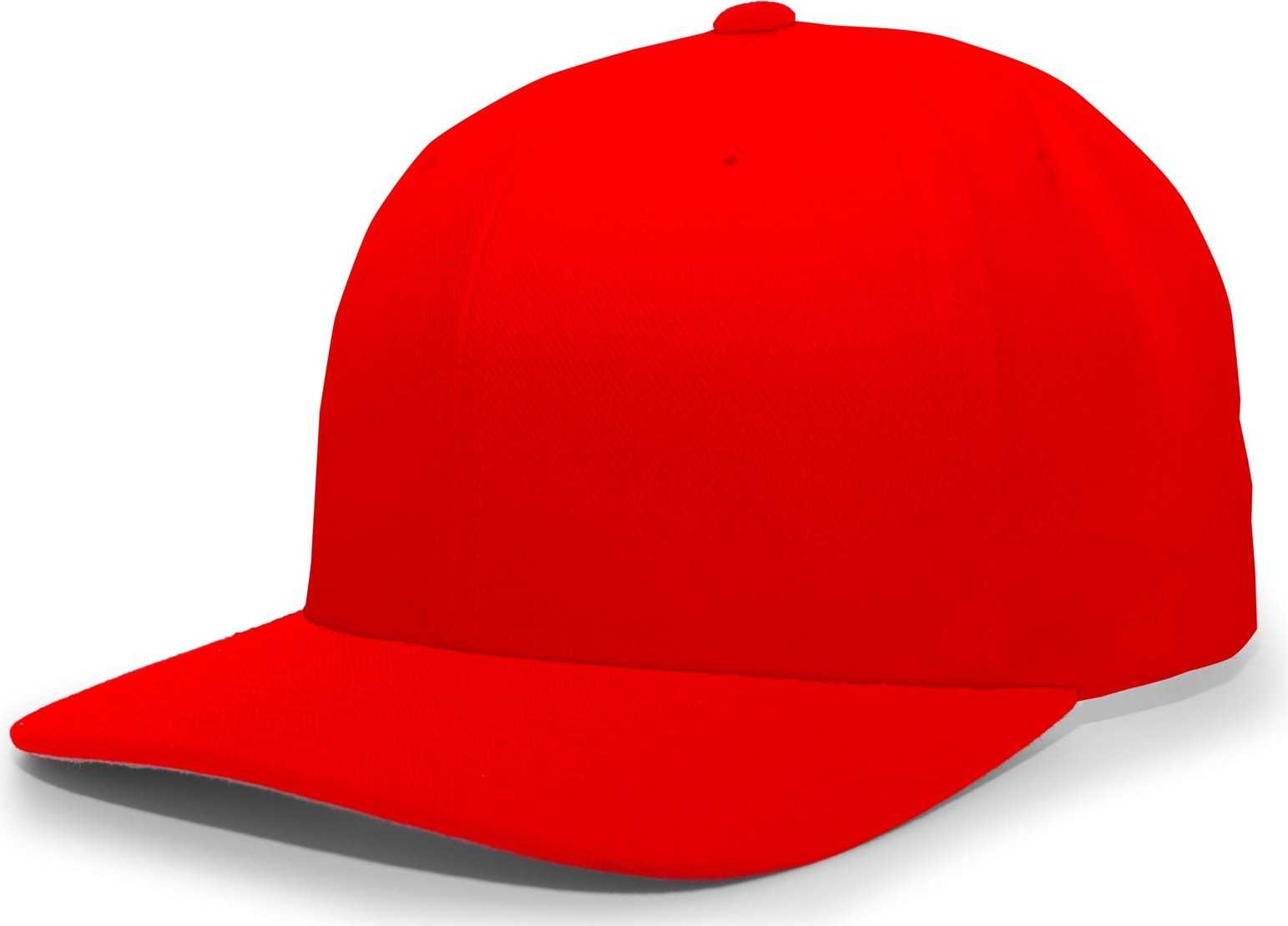 Pacific Headwear 705W Pro-Wool Hook-and-Loop Cap - Red - HIT a Double