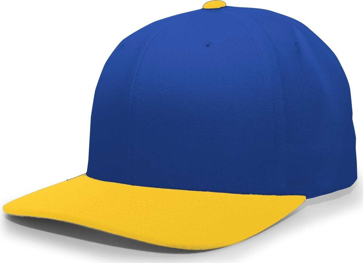 Pacific Headwear 705W Pro-Wool Hook-and-Loop Cap - Royal Gold - HIT a Double