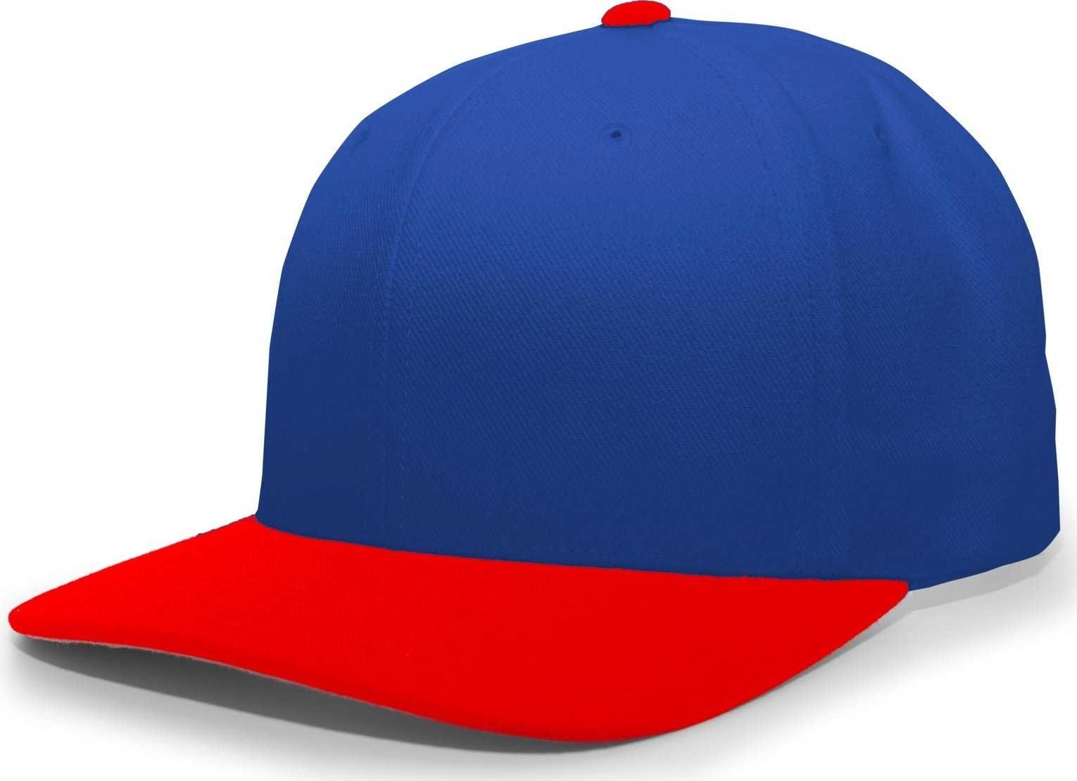 Pacific Headwear 705W Pro-Wool Hook-and-Loop Cap - Royal Red - HIT a Double