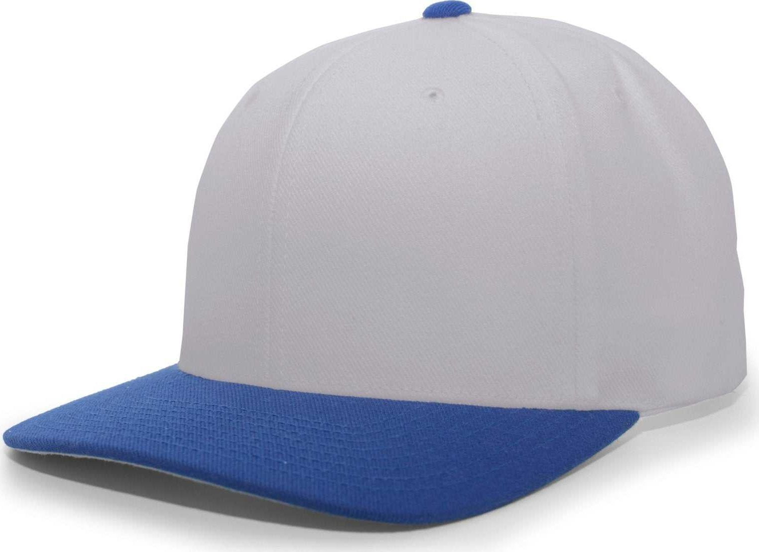 Pacific Headwear 705W Pro-Wool Hook-and-Loop Cap - Silver Royal - HIT a Double