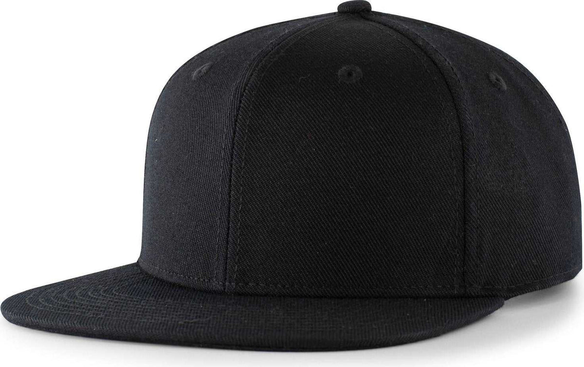 Pacific Headwear 750 Wool Heather Snapback Cap - Black - HIT a Double