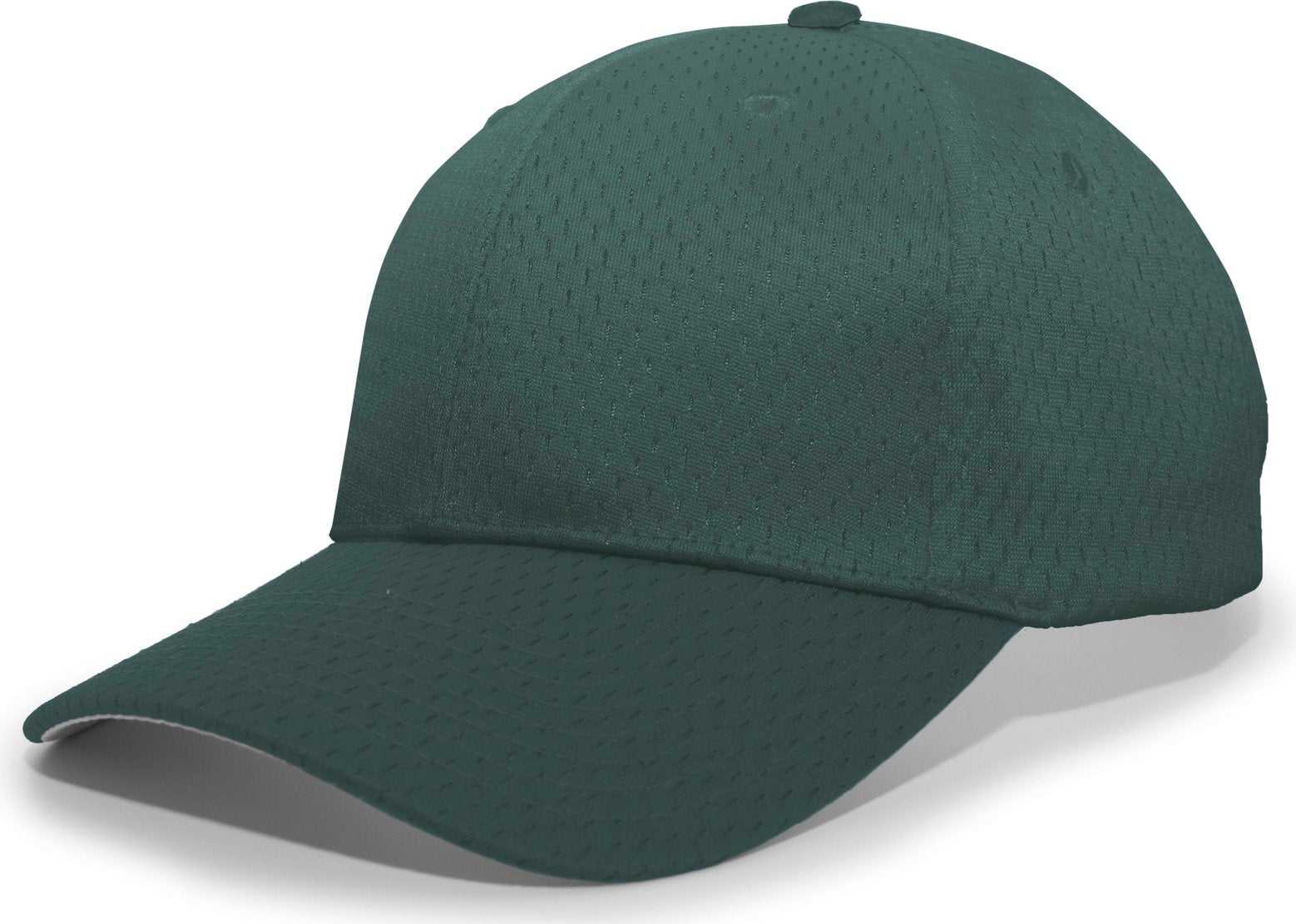 Pacific Headwear 805M Coolport Mesh Hook-and-Loop Cap - Dark Green - HIT a Double