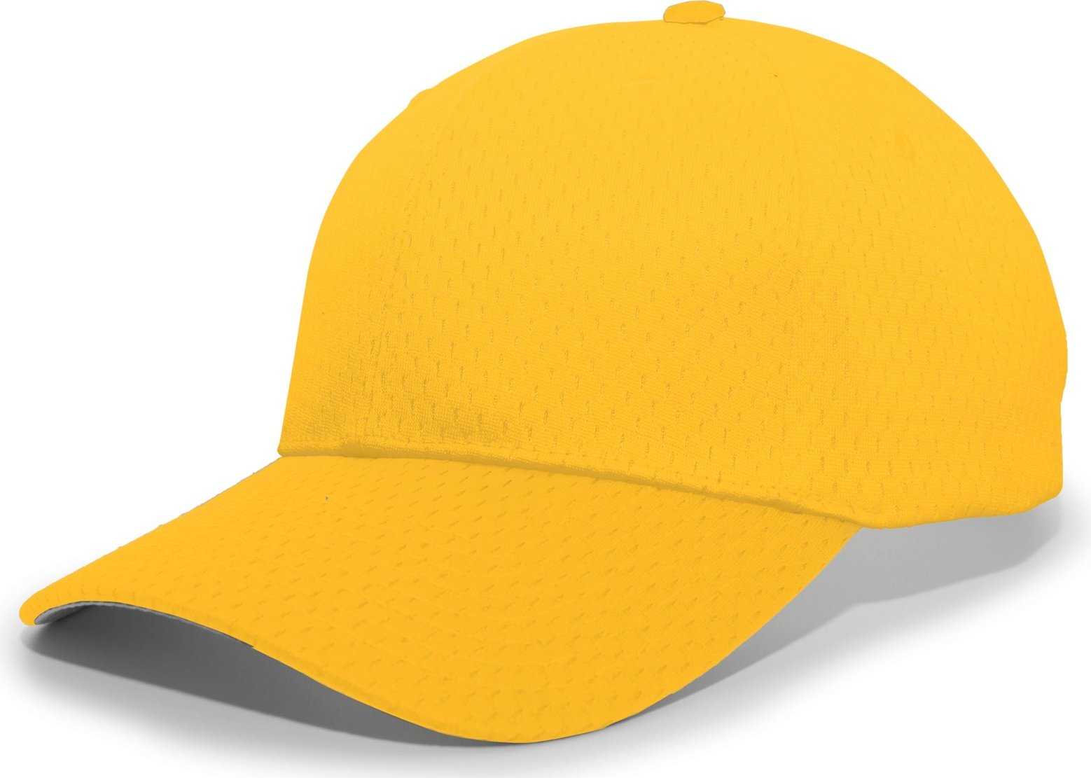 Pacific Headwear 805M Coolport Mesh Hook-and-Loop Cap - Gold - HIT a Double