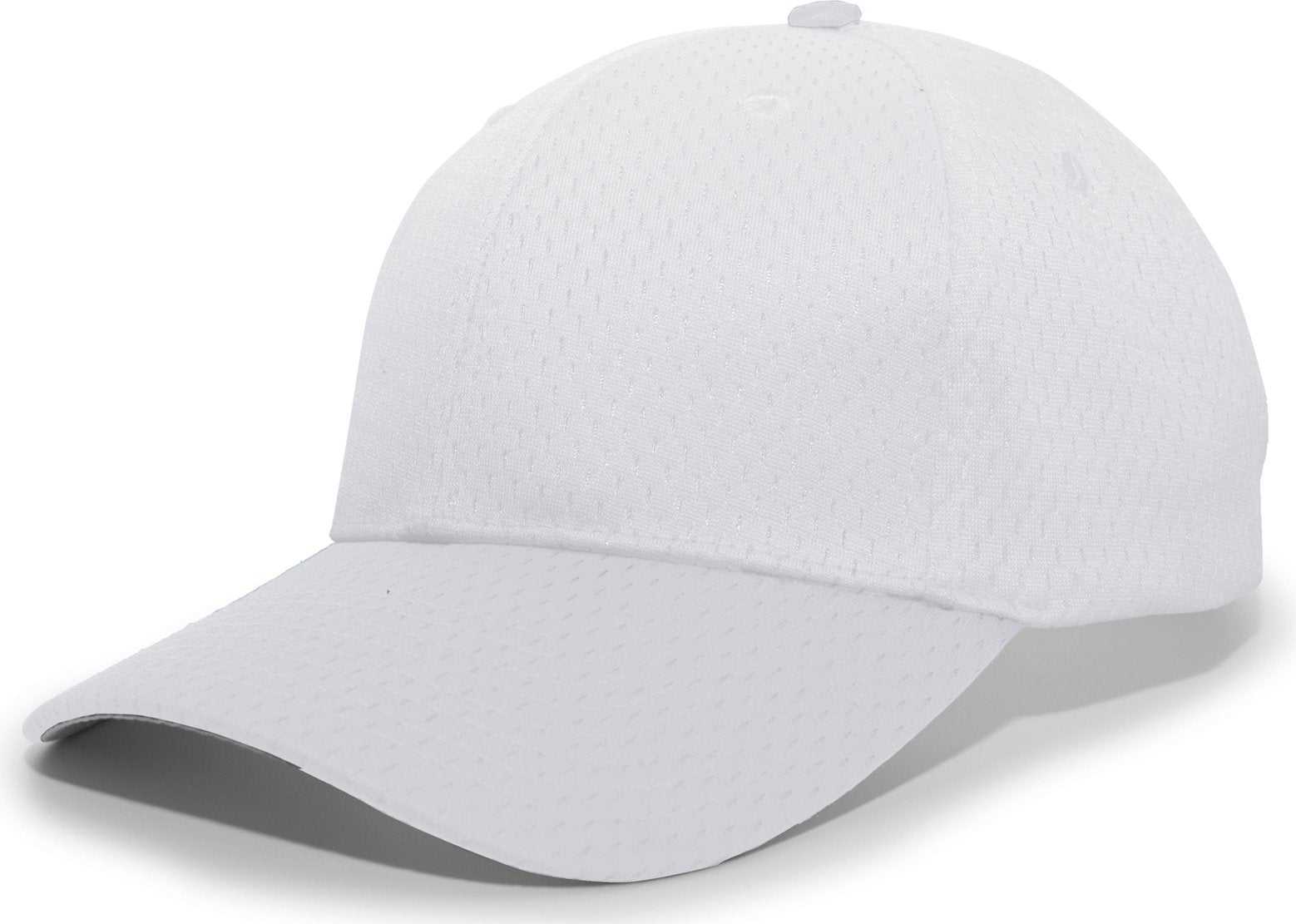 Pacific Headwear 805M Coolport Mesh Hook-and-Loop Cap - Silver - HIT a Double