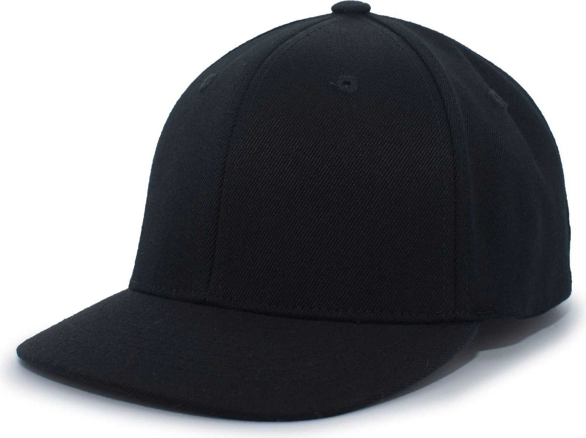 Pacific Headwear 855U Pro-Wool Combo Cap Flexfit Cap - Black - HIT a Double