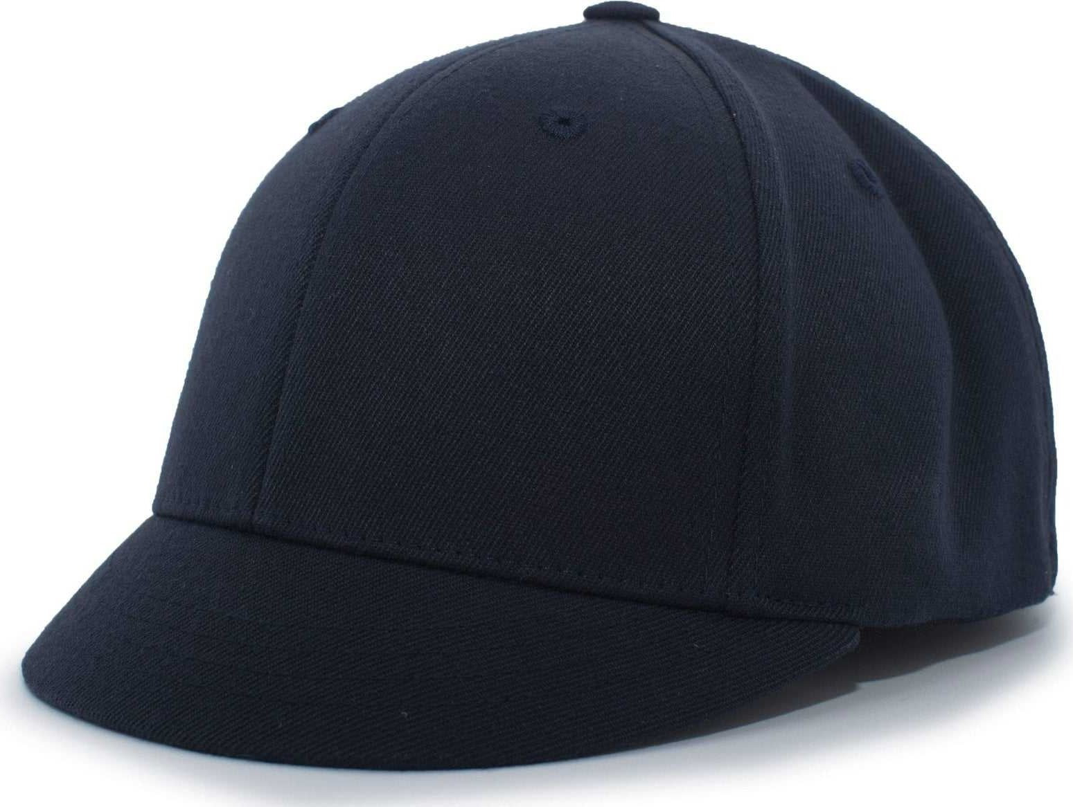 Pacific Headwear 875U Pro-Wool Plate Cap Flexfit Cap - Navy - HIT a Double
