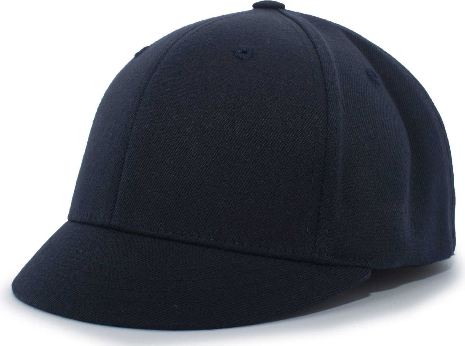 Pacific Headwear 875U Pro-Wool Plate Cap Flexfit Cap - Navy - HIT a Double