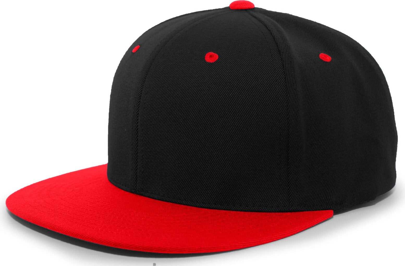 Pacific Headwear 8D5 A/C?ý Performance D-Series Flexfit Cap - Black Red - HIT a Double