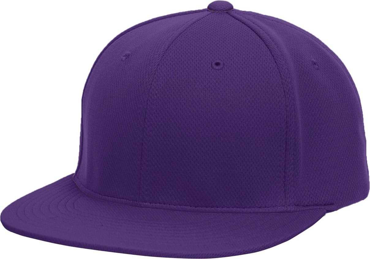 Pacific Headwear ES342 Premium P-Tec Performance Flexfit Cap - Purple - HIT a Double