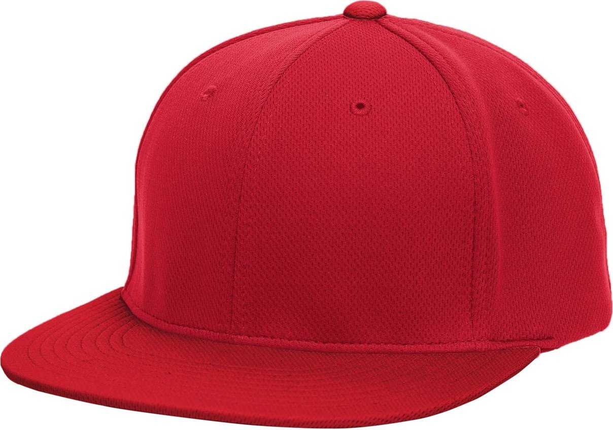 Pacific Headwear ES342 Premium P-Tec Performance Flexfit Cap - Red - HIT a Double