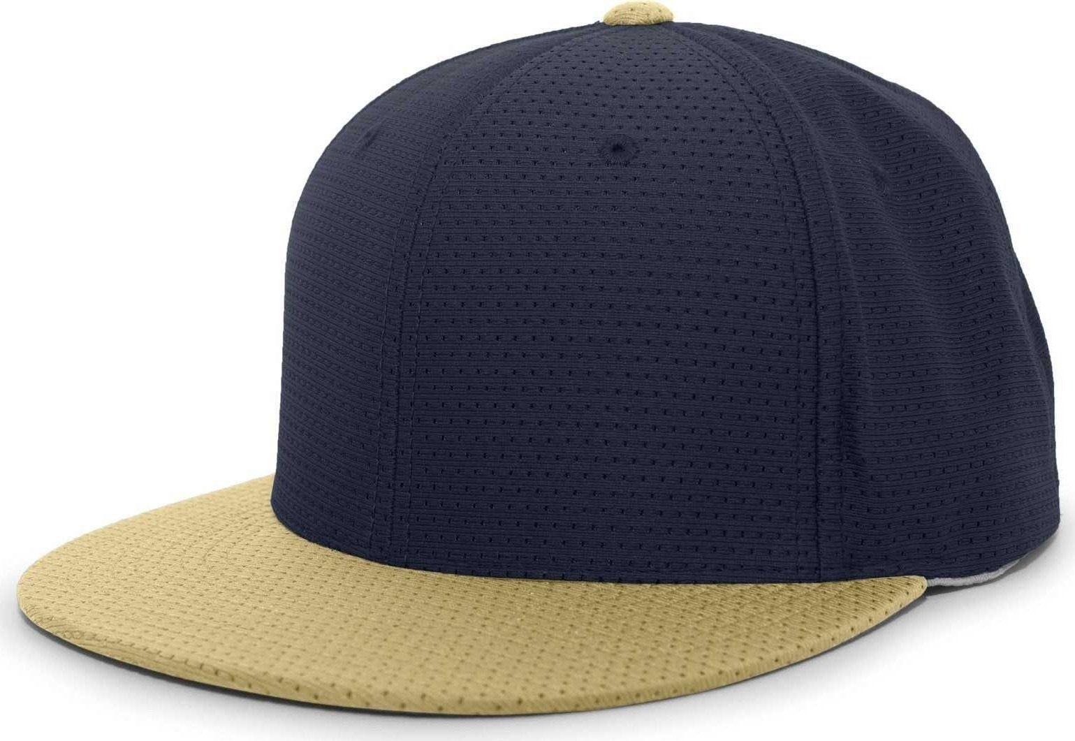 Pacific Headwear ES818 Air Jersey Performance Flexfit Cap - Navy Vegas Gold - HIT a Double
