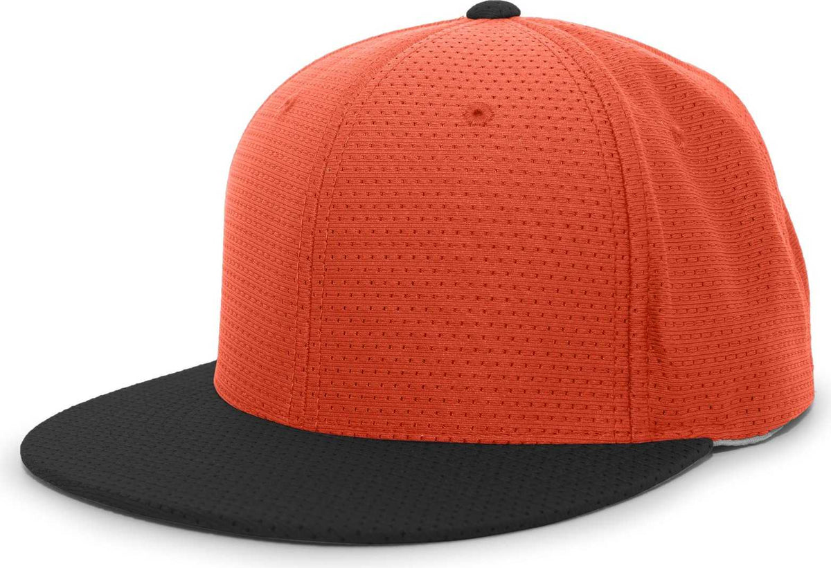Pacific Headwear ES818 Air Jersey Performance Flexfit Cap - Orange Black - HIT a Double