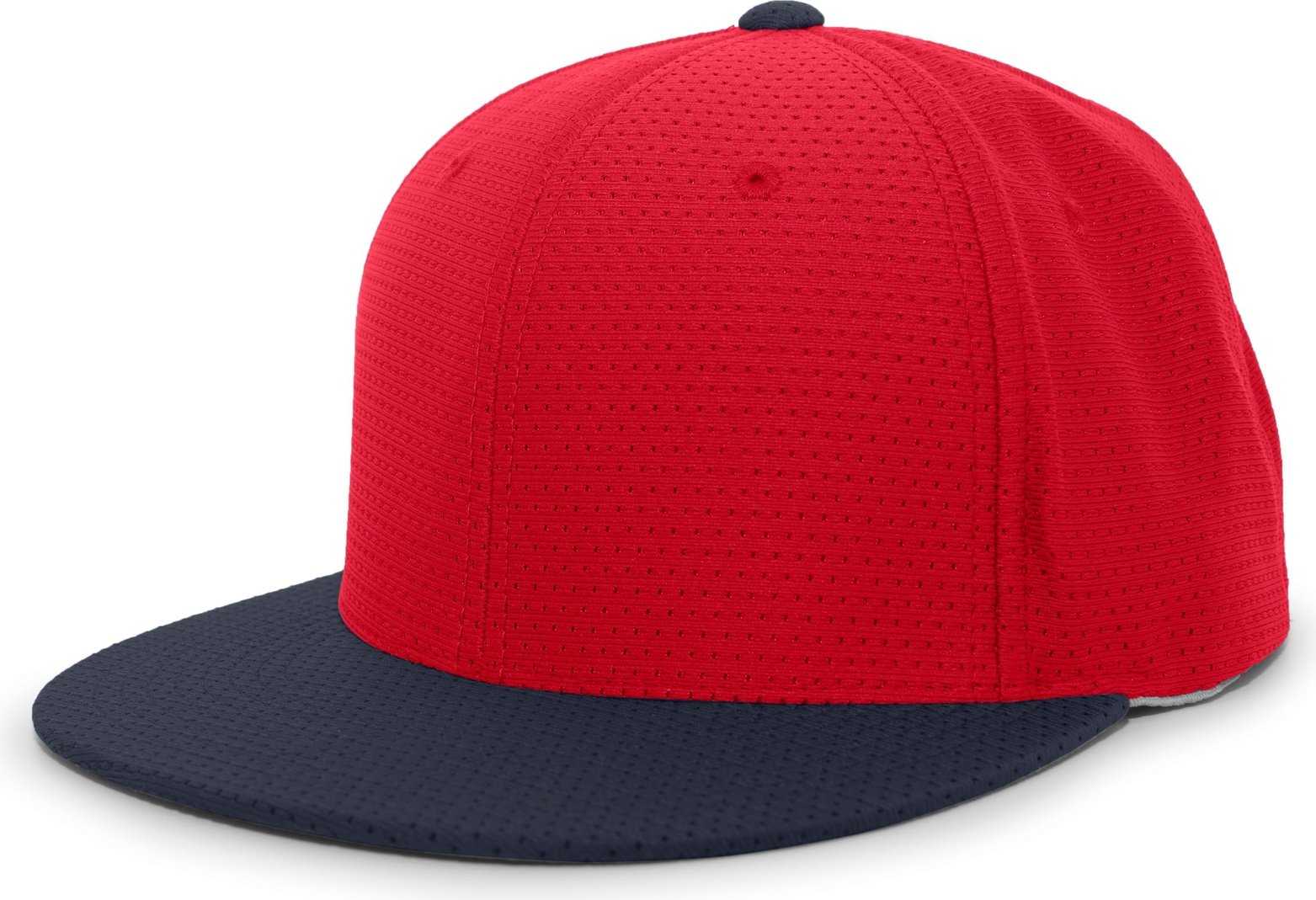 Pacific Headwear ES818 Air Jersey Performance Flexfit Cap - Red Navy - HIT a Double