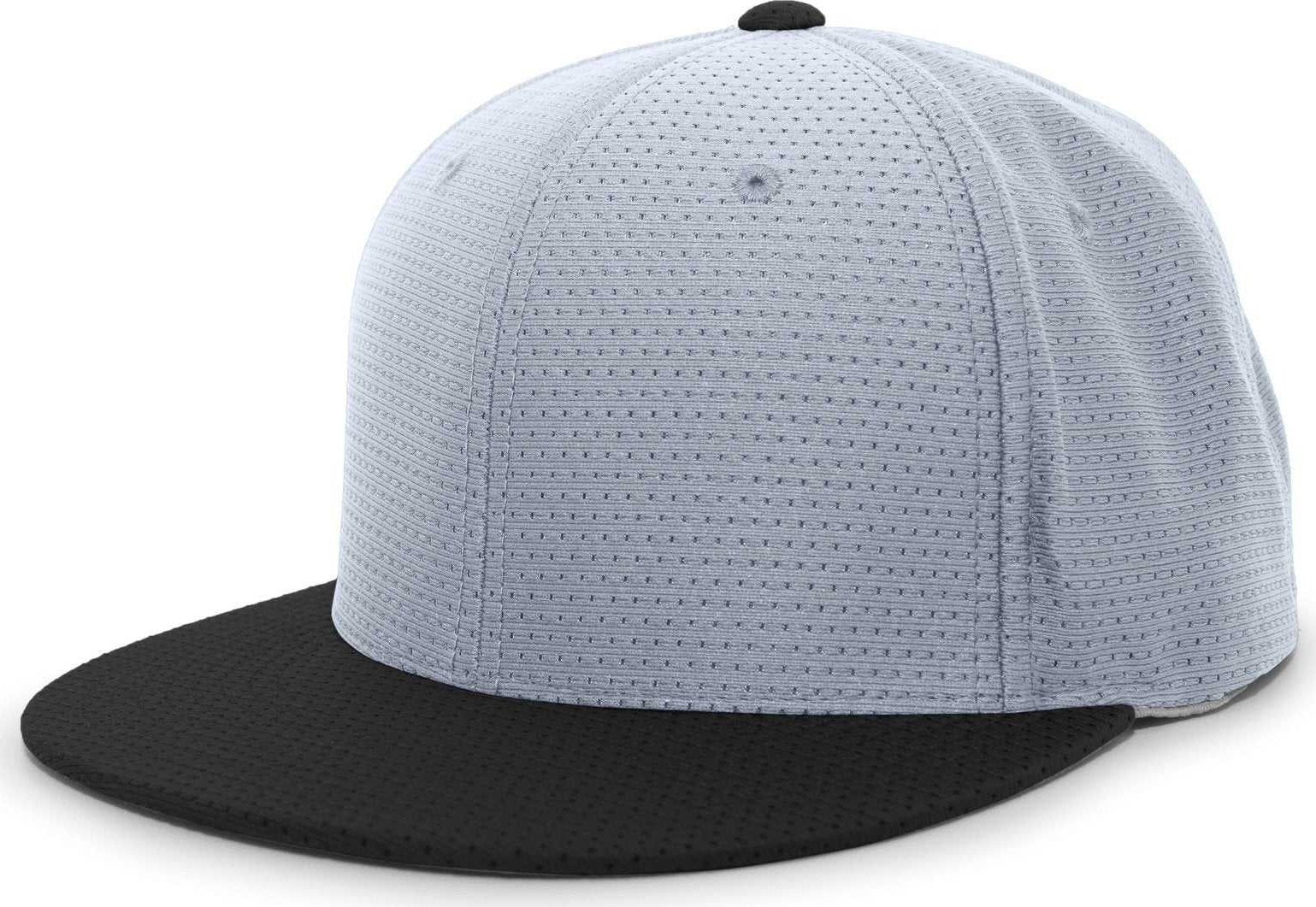Pacific Headwear ES818 Air Jersey Performance Flexfit Cap - Silver Black - HIT a Double