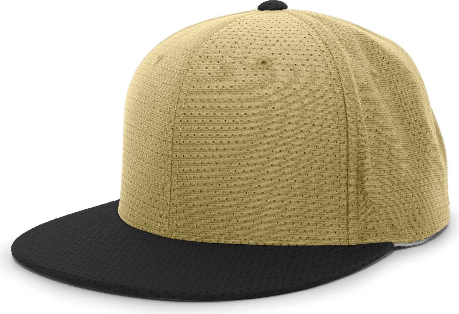 Pacific Headwear ES818 Air Jersey Performance Flexfit Cap - Vegas Gold Black - HIT a Double