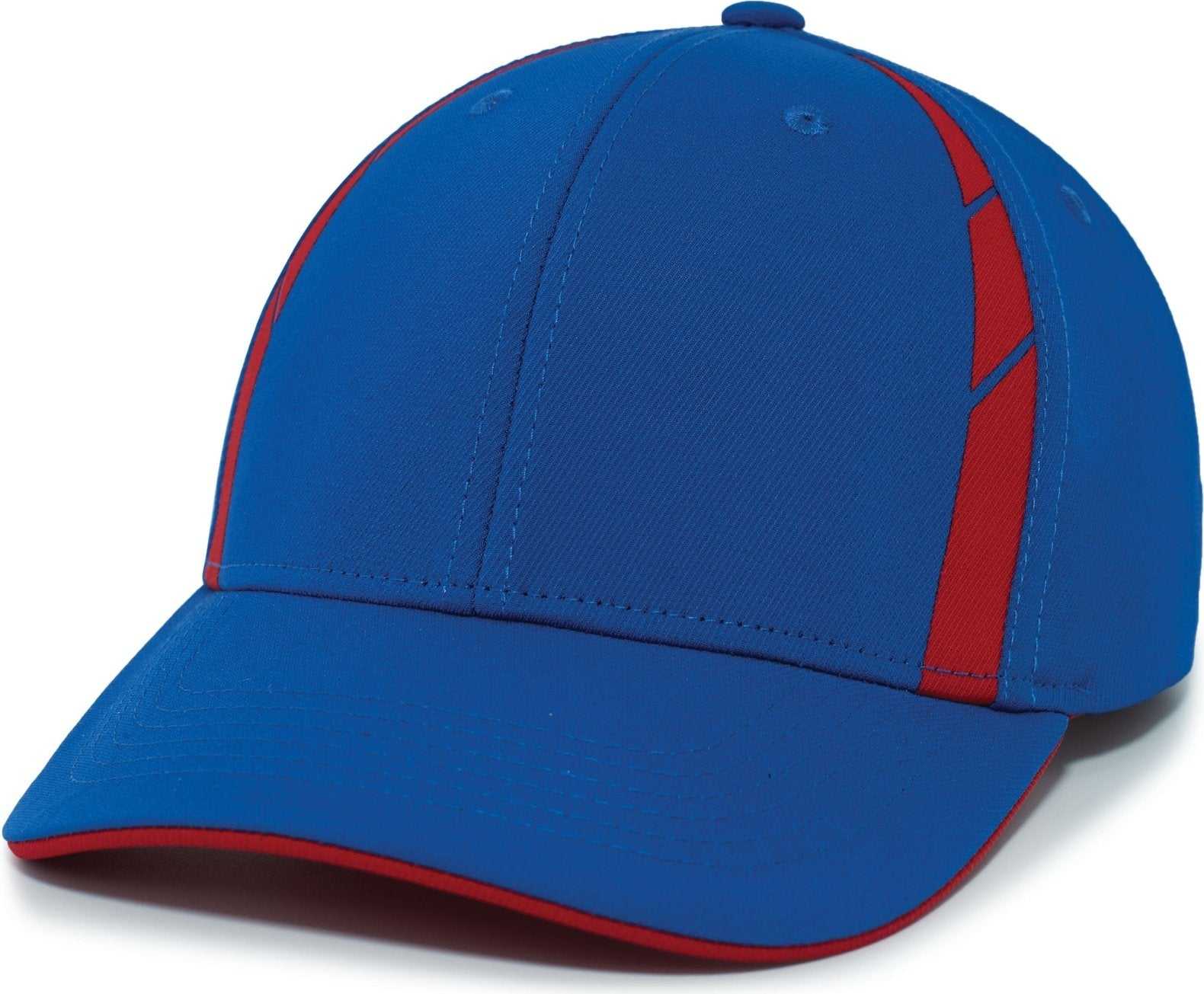 Pacific Headwear P303 Coolcore Sideline Snapback Cap - Royal Red - HIT a Double