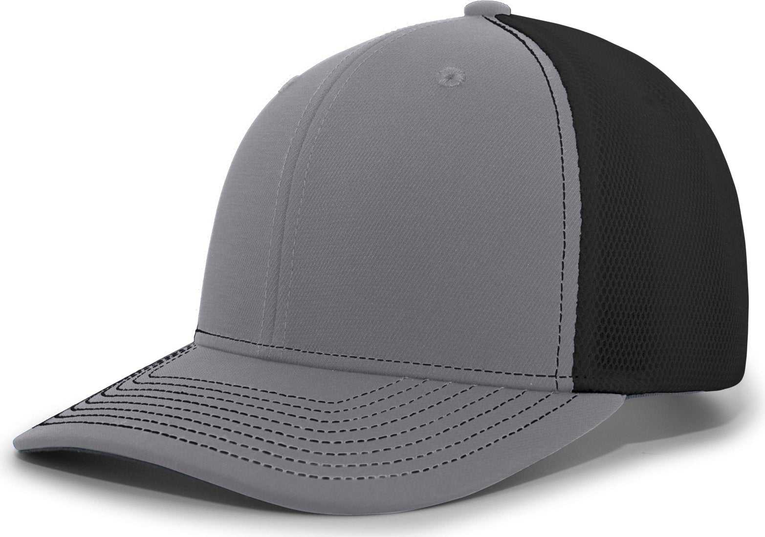 Pacific Headwear P365 Air Mesh Sideline Cap - Graphite Black Graphite - HIT a Double