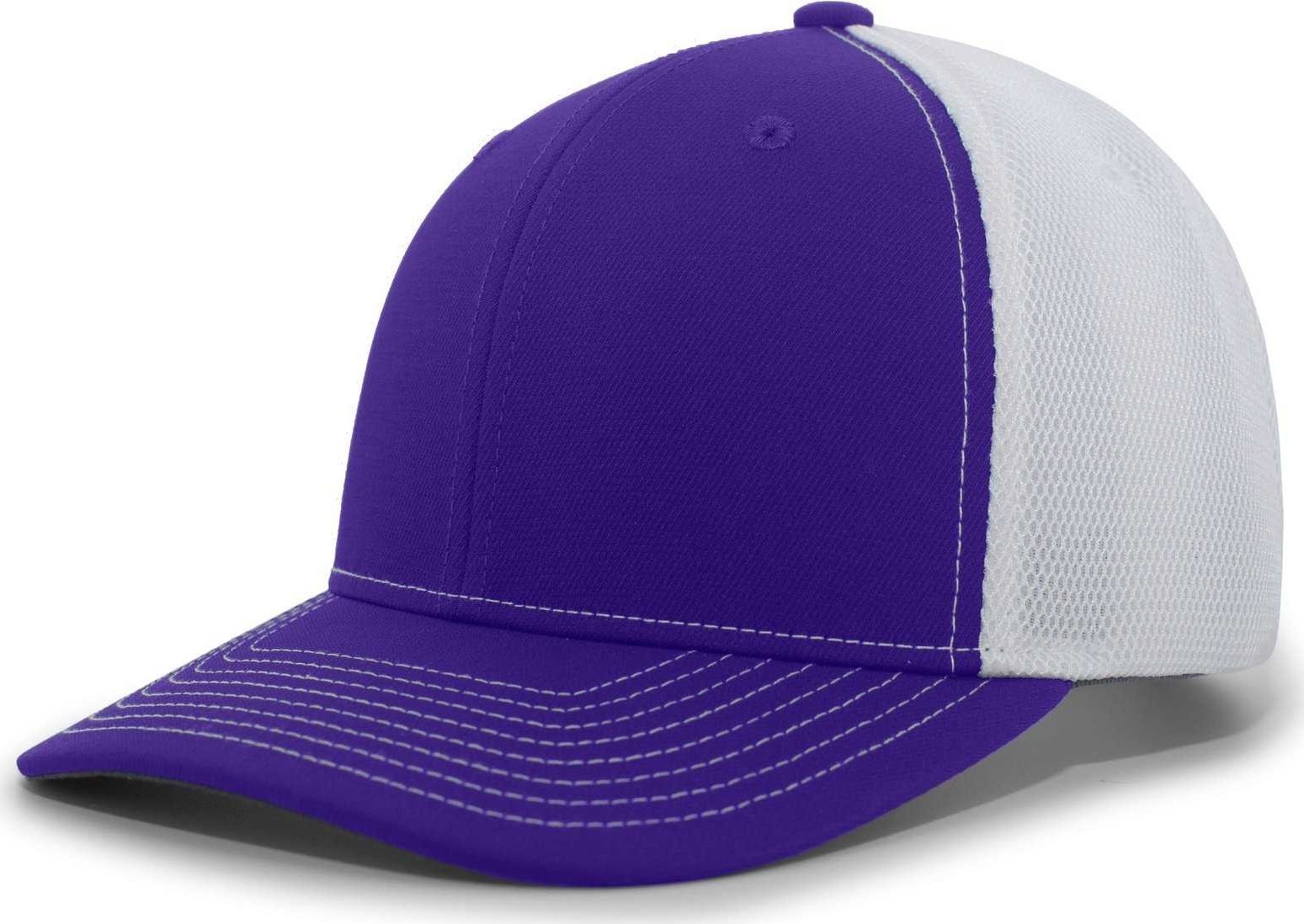 Pacific Headwear P365 Air Mesh Sideline Cap - Purple White Purple - HIT a Double