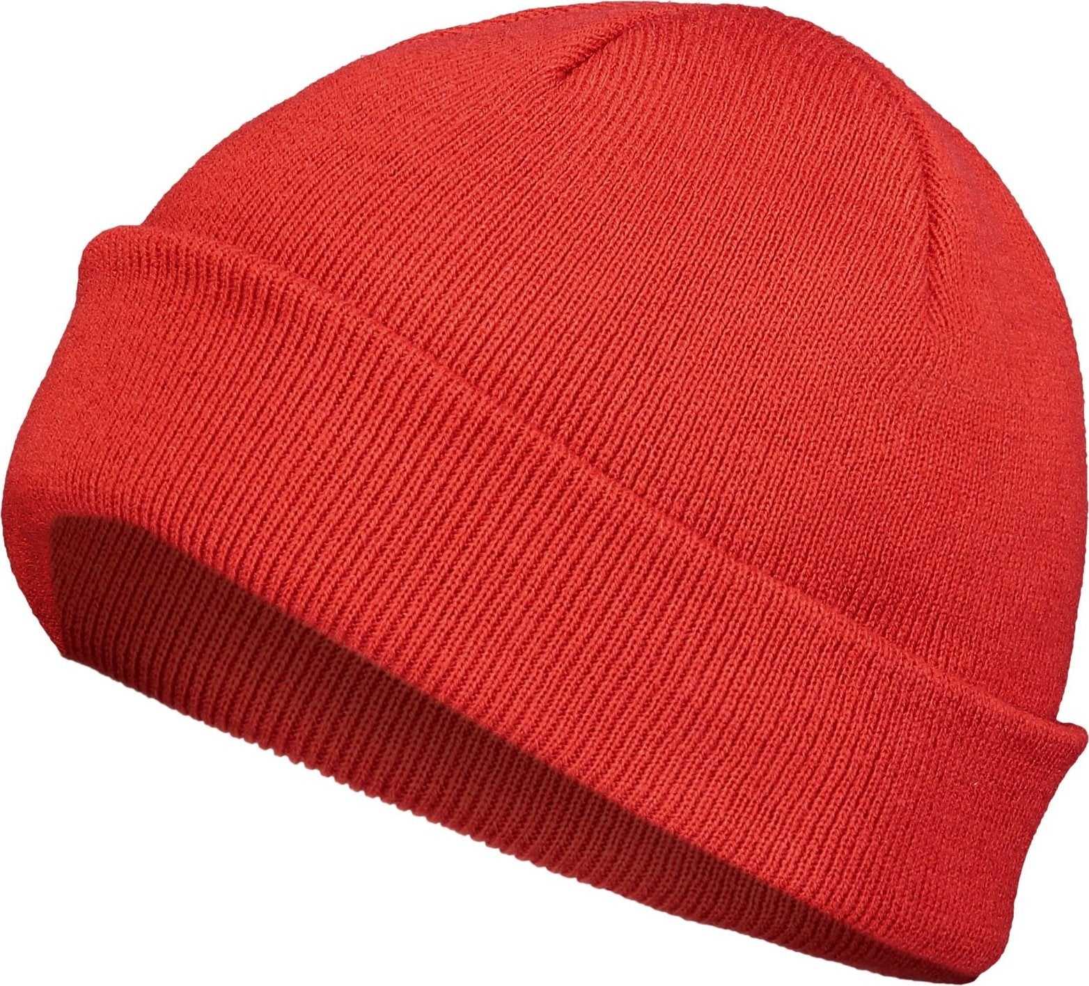 Pacific Headwear P603K Fisherman Beanie - Red - HIT a Double