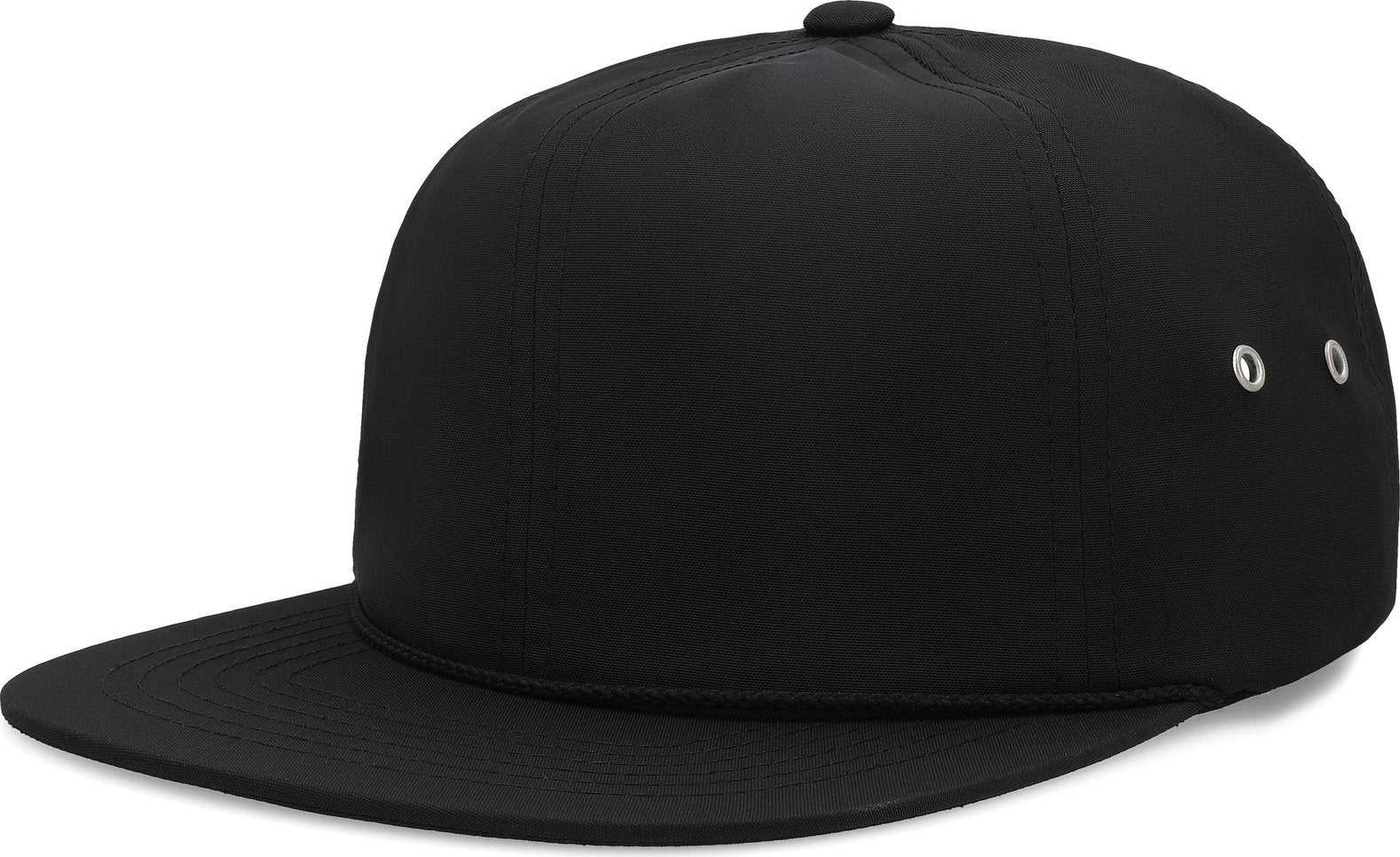 Pacific Headwear P780 Nylon Adventure Cap - Black - HIT a Double