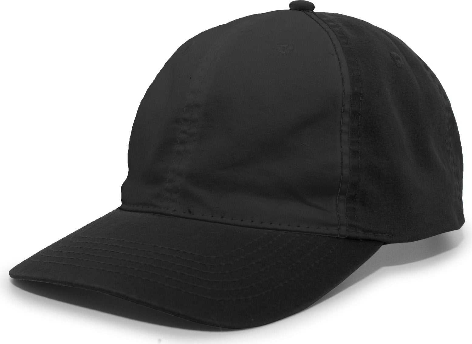 Pacific Headwear V57 Vintage Cotton Buckle Back Cap - Black - HIT a Double