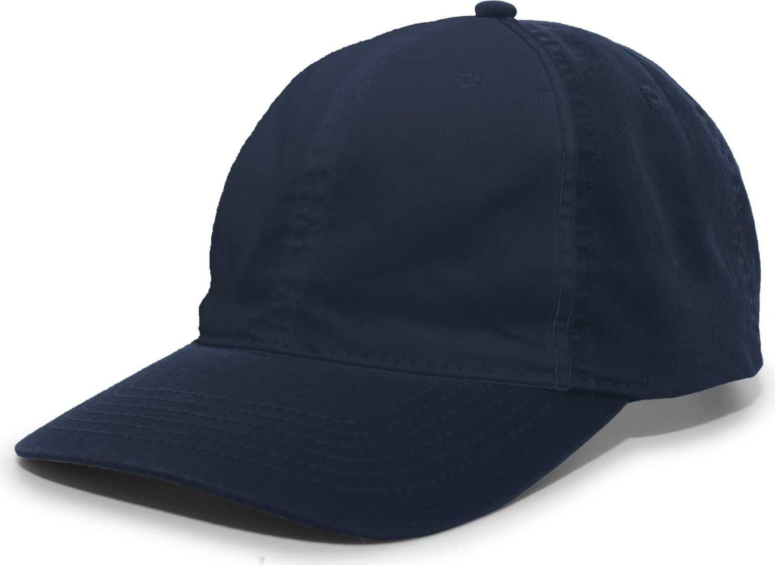 Pacific Headwear V57 Vintage Cotton Buckle Back Cap - Navy - HIT a Double