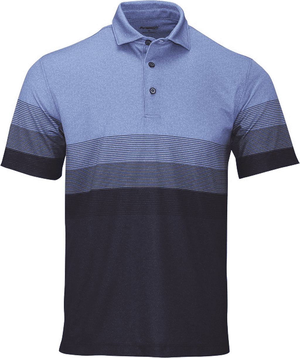 Paragon 153 Belmont Sublimated Heathered Polo - Blue Heather - HIT a Double