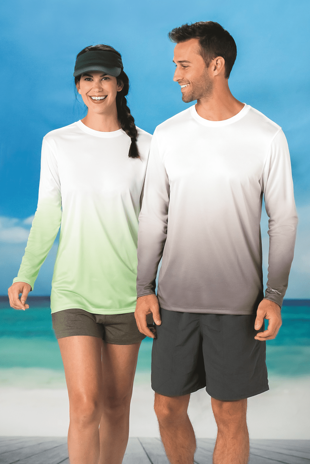 Paragon 233 Maui Performance Long Sleeve T-Shirt - Mint Green - HIT a Double