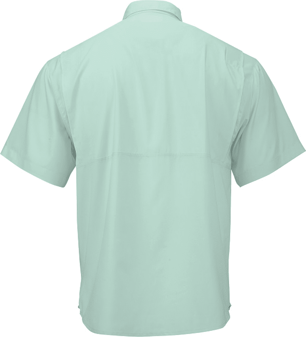 Paragon 700 Hatteras Performance Short Sleeve Fishing Shirt - Aqua Blue - HIT a Double