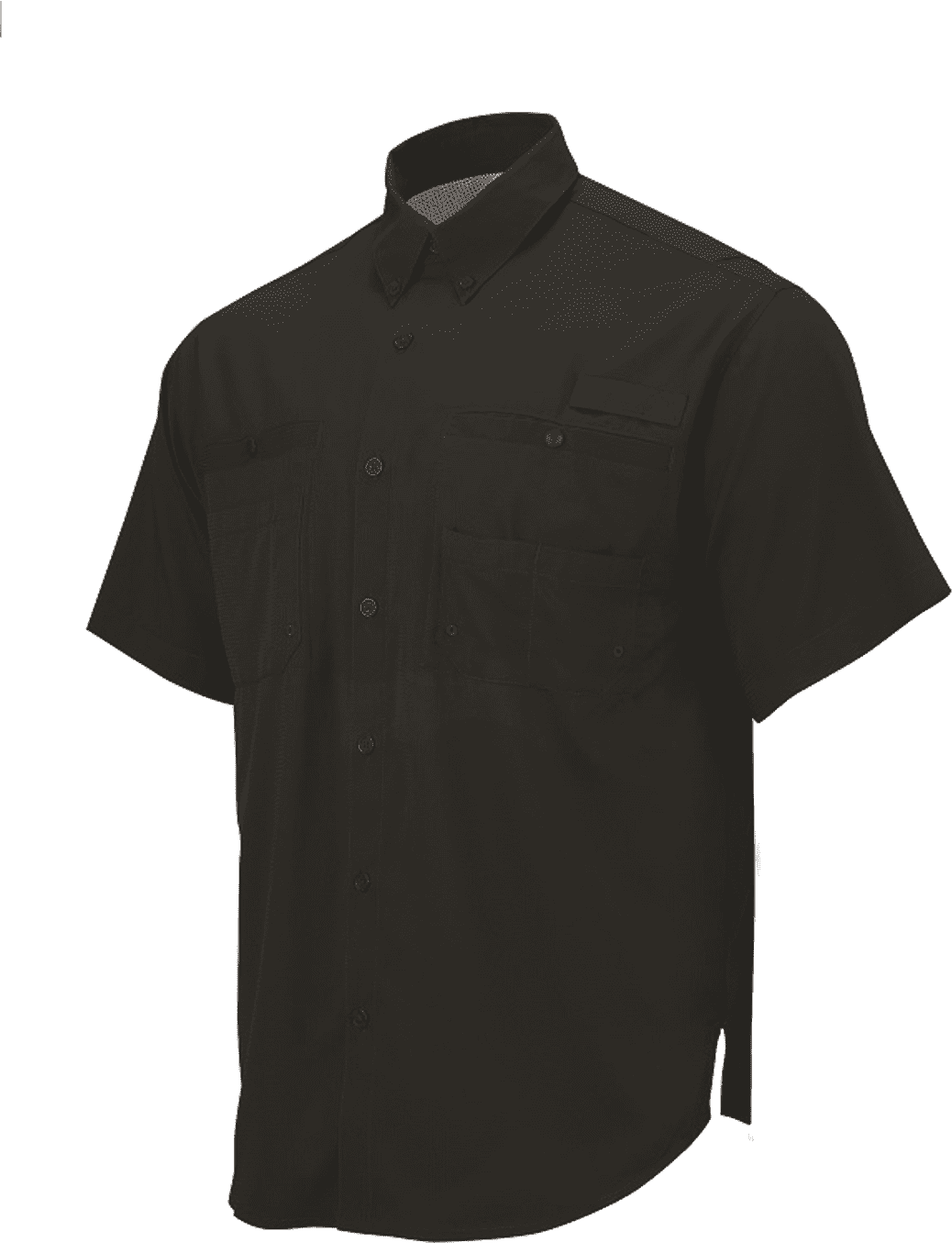 Paragon 700 Hatteras Performance Short Sleeve Fishing Shirt - Black - HIT a Double