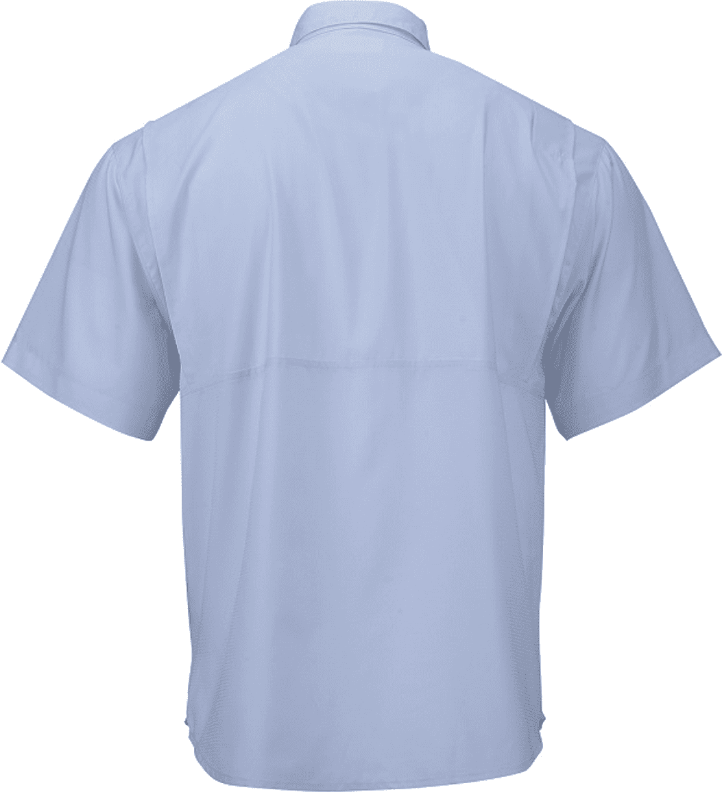 Paragon 700 Hatteras Performance Short Sleeve Fishing Shirt - Blue Mist - HIT a Double
