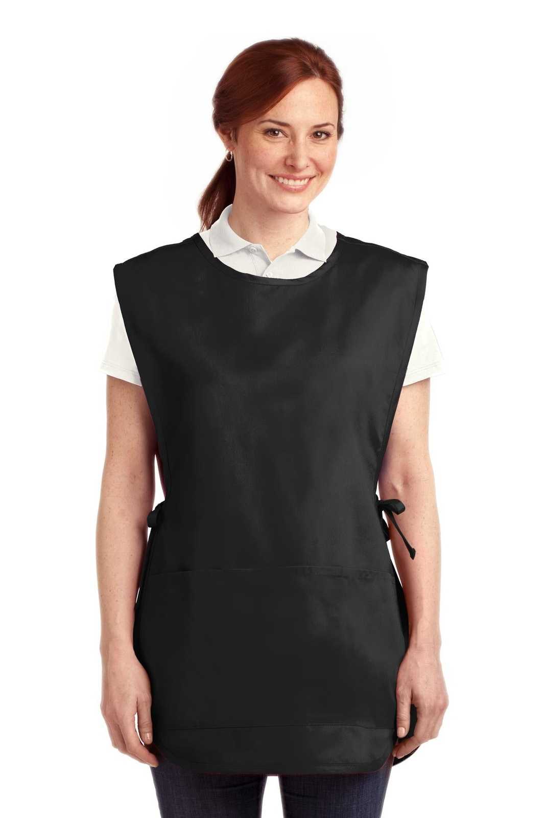 Port Authority A705 Easy Care Cobbler Apron with Stain Release - Black - HIT a Double - 1