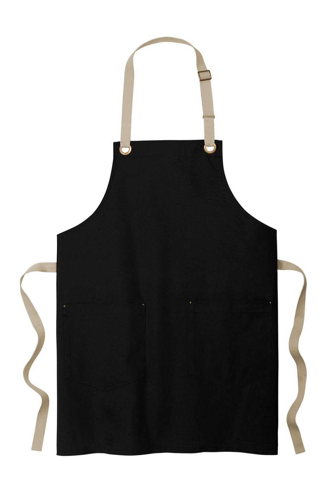 Port Authority A815 Canvas Full-Length Two-Pocket Apron - Black Stone - HIT a Double - 2